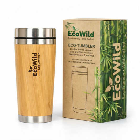 EcoWild Eco-Tumbler Bamboo Eco-friendly Double Inner-Walled Vacuum Insulated Stainless Steel Hot & Cold Tumbler (Copy)